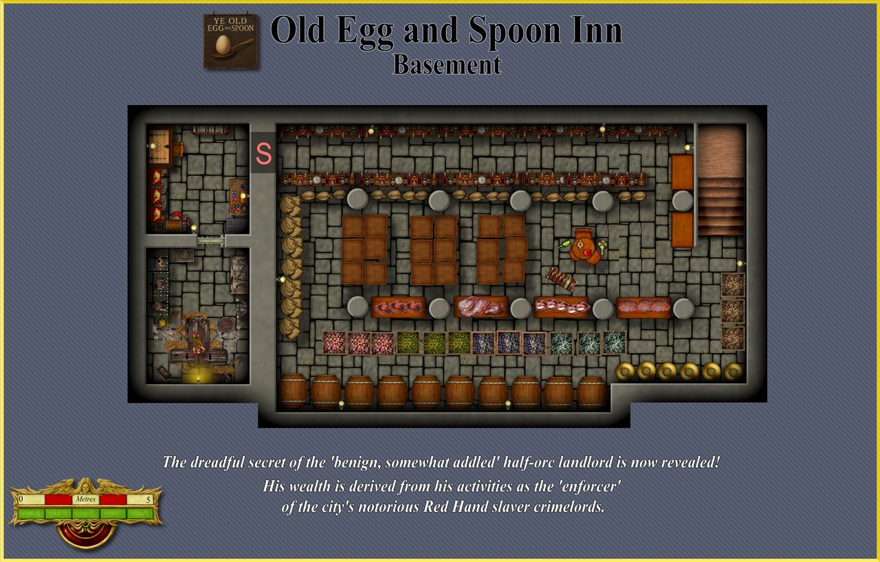 Nibirum Map: old egg and spoon inn - basement by Quenten Walker